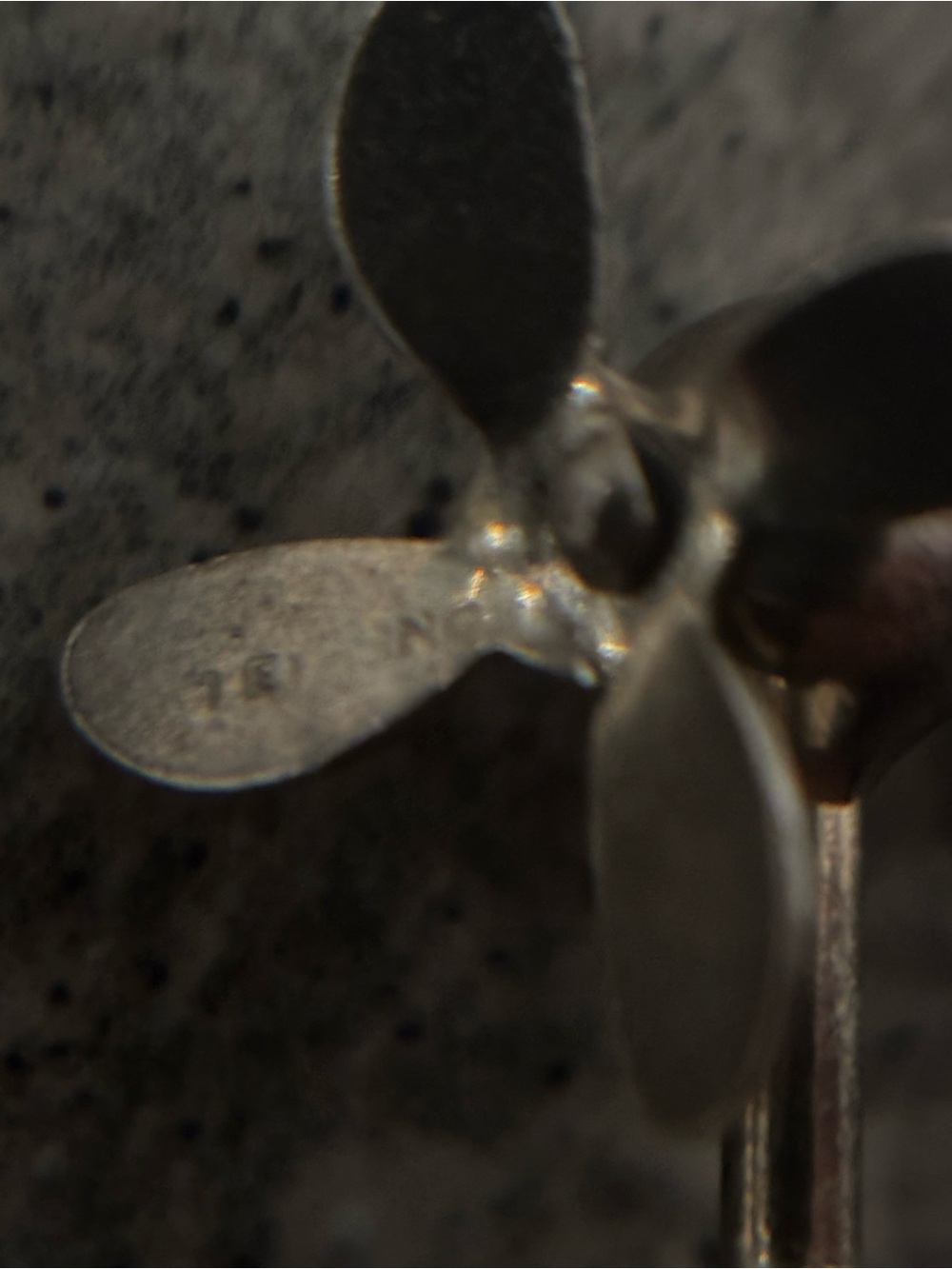 Vintage 1940s Sterling Silver FAN with working Air Propellers - It Moves